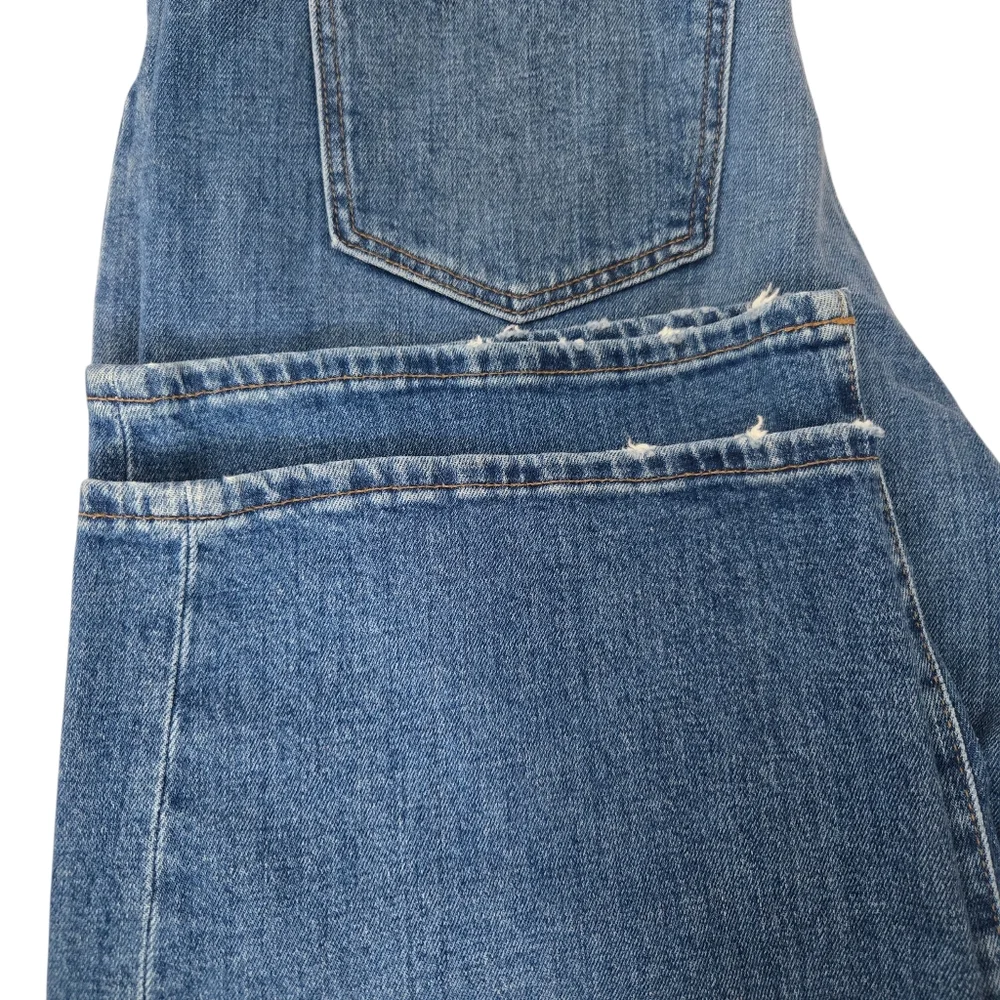 Madewell Curvy Slim Wide-Leg Cropped Blue Jeans 29 Tall - Picture 8 of 15